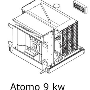 Atomo insert a pellet 9 kw ( 65 - 75 ou 85 )