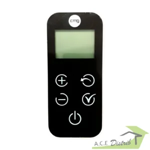Télécommande tactile déportée avec sonde de température intégrée.