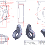 boitier aluminium permettant de fixer l'extracteur de fumée appelé aussi escargot ou volute pour les corps de chauffe CMG