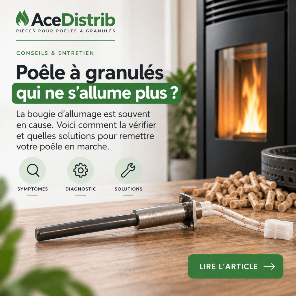 Poêle à granulés qui ne s’allume plus : la bougie est-elle en cause ?