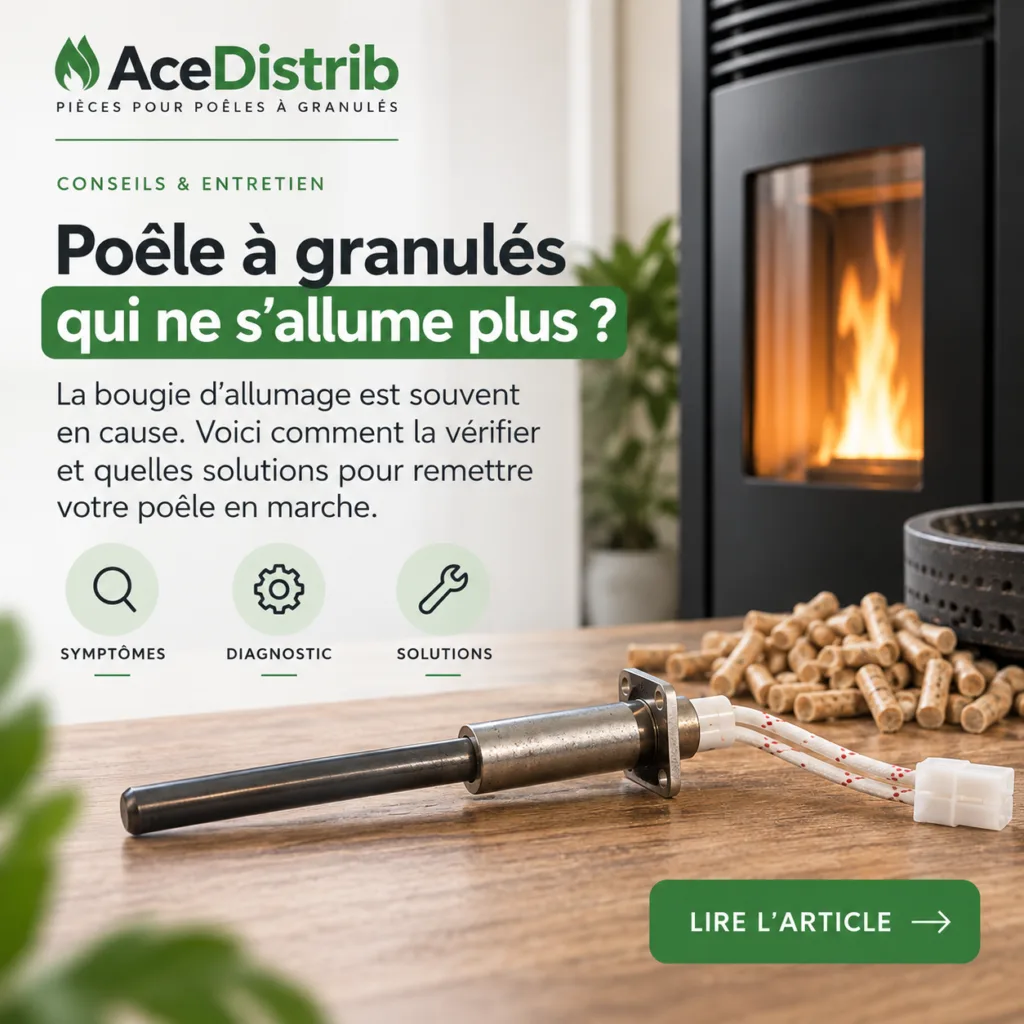 Poêle à granulés qui ne s’allume plus : la bougie est-elle en cause ?