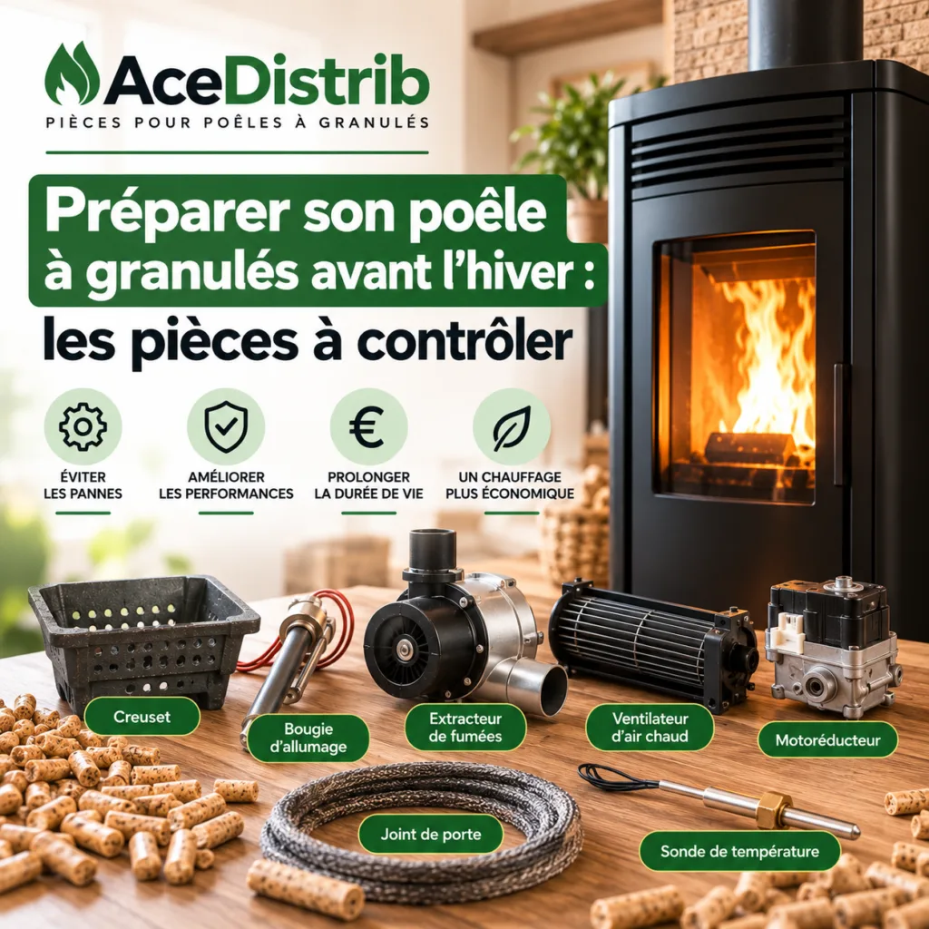 Préparer son poêle à granulés avant l’hiver : les pièces à contrôler
